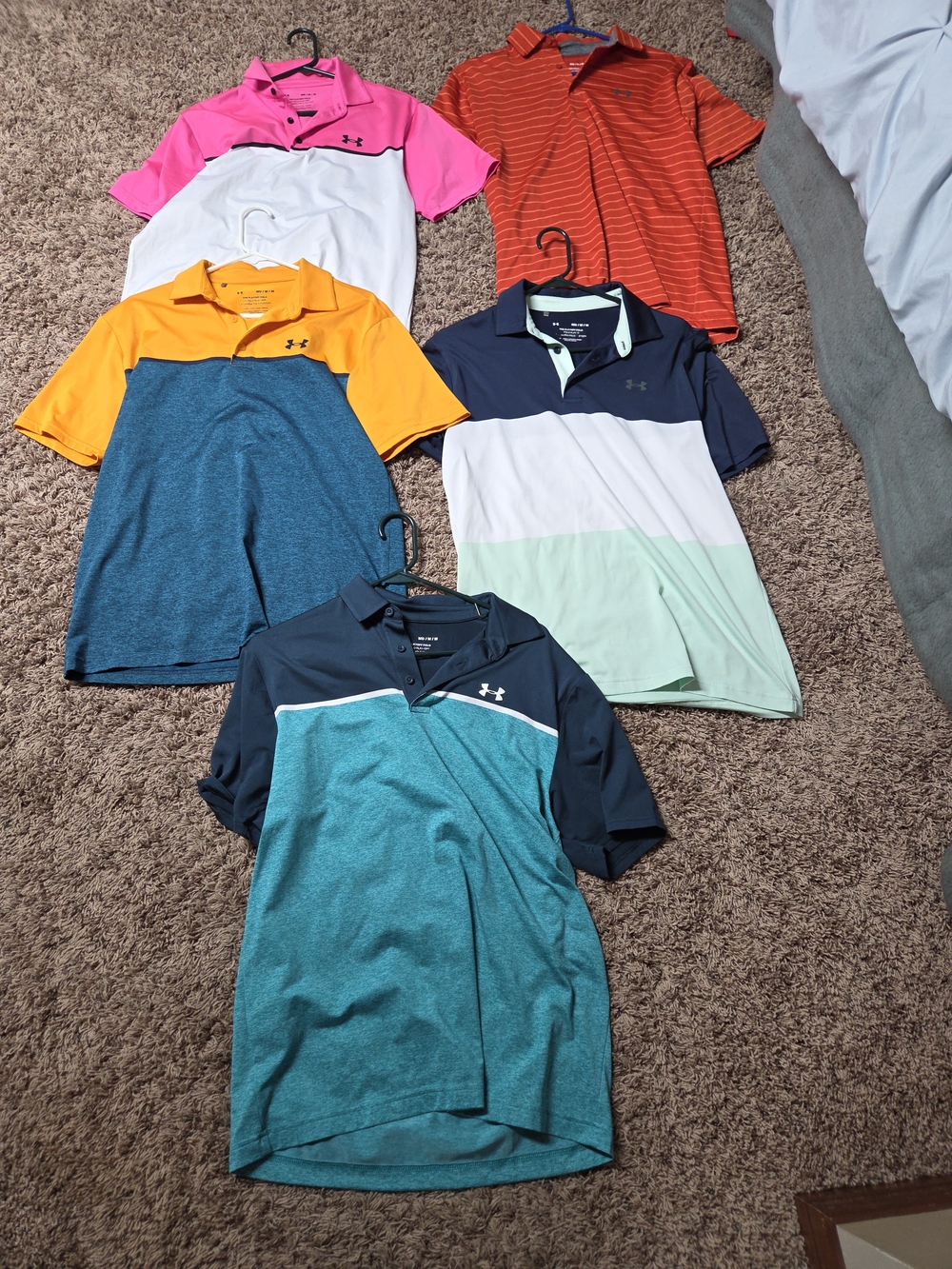 Under Armour Men’s Teal & Navy Performance Polo - Colorblock Pack